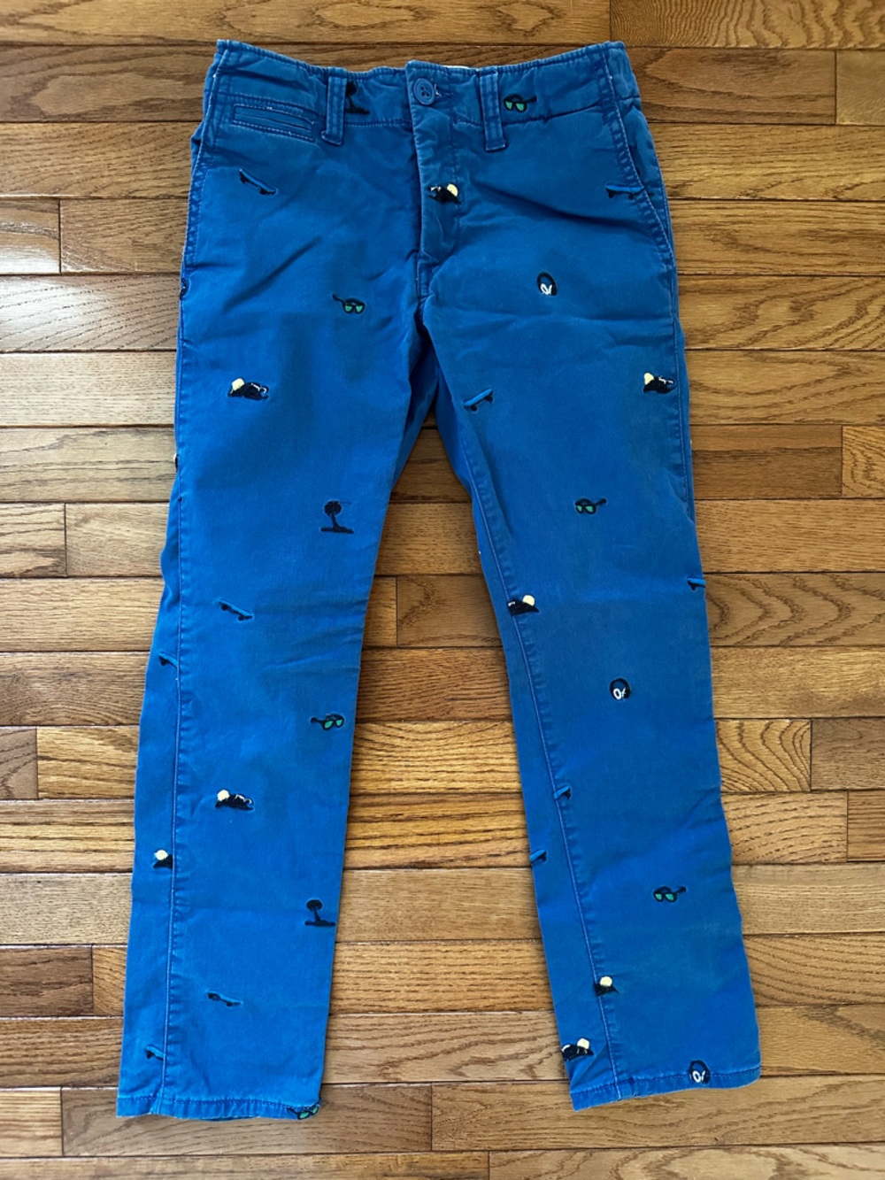💙 GAP Kids boys pants size 10 blue with fun details VGUC preppy classic
